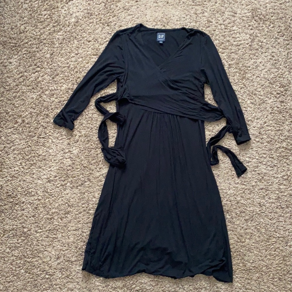 Gap maternity wrap style dress